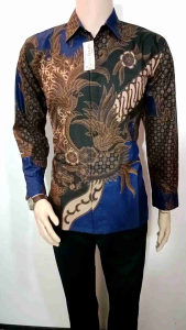 kemeja batik mahessa navy Arta batik super KODE 008 l batik pria premium batik biru dongker 10.10 23 batik exclusive grosir batik