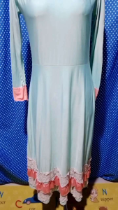 LONGDRESS GAMIS HIJAU MINT 463