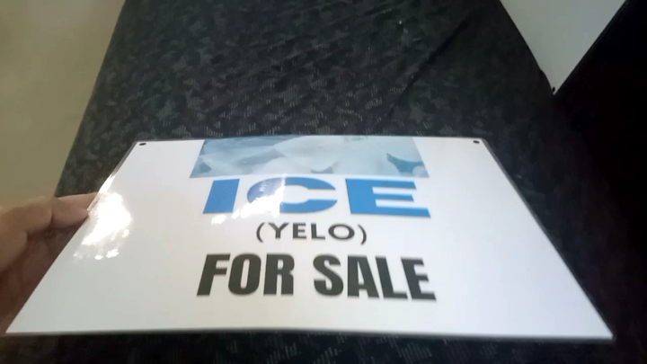 ICE for Sale Signages Laminated A4 Size waterproof