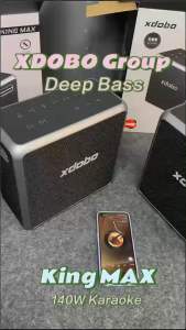SY Xdobo King Max Bluetooth Speaker 140W ด้วย Microphone ไมค์ไร้สายคู่ การเปลี่ยนแปลง 100%