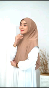 Hijab Dagu Inara Jersey Jilbab Dagu Malay Size L Nutup Dada