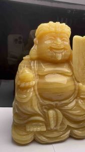 Bộ thần tài thổ địa đá Ngọc cao 20cm hoàn hảo chạm rõ nét 2 ngài.