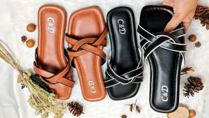 C & D SERRA Sandal Teplek Wanita BIG SIZE 37-44