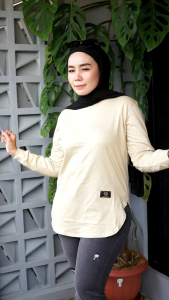 Kaos Oval // Kaos Wanita Lengan Panjang // Baju Wanita Kekinian