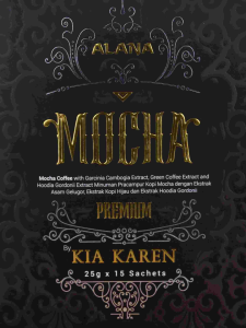 (READY STOCK) kIAKAREN ALANA PREMIUM MOCHA COFFEE 1BOX X 15SACHET 全新摩卡青咖啡 1盒 15小条