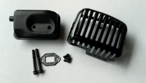 A99ชุดท่อไอเสีย รุ่นRBC411 (ครบชุดพร้อมติดตั้ง) +พร้อมน็อตยึด เครื่องตัดหญ้า 2 จังหวะ "ยี่ห้อ" Kanto KT-RBC-411 #งานคุณภาพ #แท้ติดเครื่องใหม่มา #ตรงปก 100%