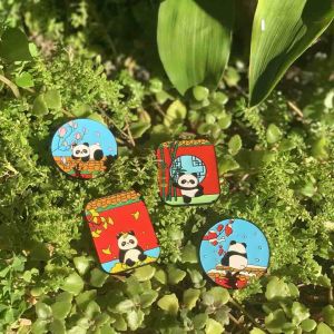 Nam châm Gấu trúc/Quà lưu niệm Thành Đô/Magnet/Kungfu Panda/Ngọ hổ tàng long/Nam châm kèm khui bia