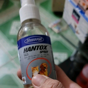 Hantox Spray 100ml Diệt Bọ Chét Bét Ve Chấy Rận Ghẻ Ở Chó Mèo Thú Cảnh