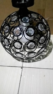 kap lampu gantung full ring cryistal kap lampu cealing kristal size jumbo 1gantung atau 3in1