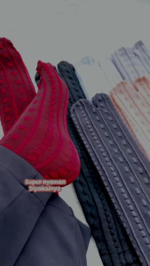 Kaos Kaki Panjang Selutut EMBOSS / Kaos Kaki Jari Jempol Premium Tebal