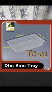 Dim Sum Tray > Plastic Dim Sum Tray > Disposable Plastic Dim Sum Tray > This Dim Sum Tray Is Suitable for Cake and Pastries Packaging for Food & Beverage Industry MTP-TC-02