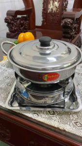 Nồi Lẩu Inox Dầy Giá Rẻ 22cm 24cm