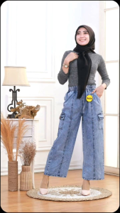 kulot jeans fashion all size fit to XL