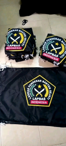 BENDERA LAPBAS uk.60cm X90cm ( bisa ditambah nama wilayah di bawah logonya)