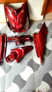 Full Halus Beat Karbu Cover Full Body Halus Motor Honda Beat Karbu Moonlight Red