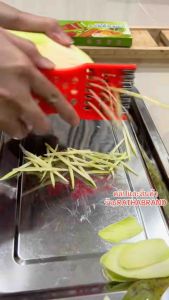 A0004/มีดปอกผลไม้ 4in1 ของแท้ กล่องไทยRATHABRAND(1ชุด ได้ 2ชิ้น สีส้ม)ของแท้มีกล่อง คมจริงไม่ต้องลุ้น คุ้มสุดๆ!!! ที่ ขูด มะละกอ สีส้ม มีด หยัก หั่น ผลไม้ ฝาน สไลด์ แตงกวา ปอก