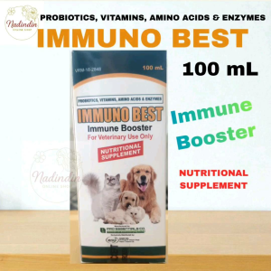 IMMUNO BEST Probiotics Vitamins Amino Acids Enzymes Immune Booster 100mL Nutritional Supplement For Pet Use