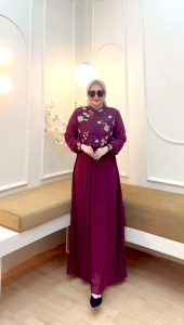 DRESS GAMIS MODE IRANA TERBARU BY ALODY 100%ASLI REAL ADA MODE FATIMAH