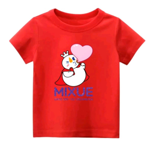 baju atasan kaos anak lakilaki perempuan lengan pendek motif MIXUE BALON LOVE