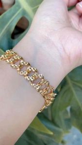 GELANG TANGAN DEWASA RANTAI SISIK NAGA GOLDS BERKILAU MODEL TERBARU ANTI LUNTUR