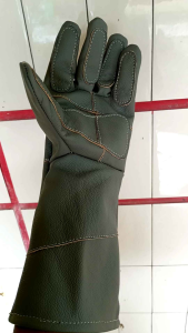 Sarung Tangan Kerja Kulit / Sarung Tangan Kebun Salak Sawit Buah Naga. Tahan Duri dan Panas Panjang 40 cm