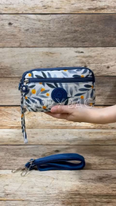 POUCH/DOMPET/TAS SELEMPANG KP MOTIF 4Sleting (2Tali)