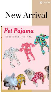 Pet Clothes Pajama / Onesie for Dogs and Cats