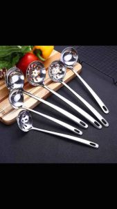 Stainless Steel Pearl Series Steamboat Soup Spoon Colander Spoon Soup Ladle Senduk Tahan Karat Sudu Keluli 火锅不锈钢汤勺漏勺