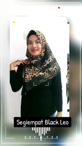 Segiempat Motif Leopard Nazilla