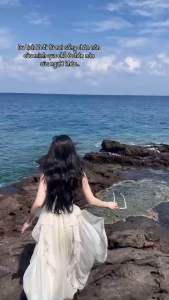 Đầm trễ vai voan hoa đi biển TRIPBLE T DRESS form mini ngắn dễ thương - Frê size dưới 54kg - MS02HD