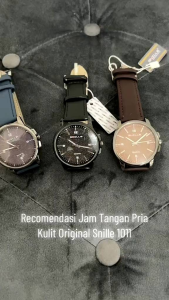 JAM TANGAN PRIA SNILLE 1011 ORIGINAL JAM TANGAN TALI KULIT MODEL CASUAL