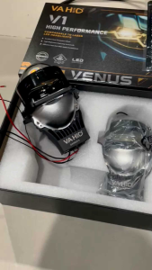 biled projektor vahid V1 venus 3 inchi cuttof flat 64 Watt blue lens sepasang.