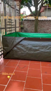 Bể bạt nuôi ốc ếch cá lươn 5x4x1 - loại xanh bộ đội xuất khẩu