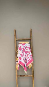 Voal Printing 2 Motif Cow & Panda: Hijab Anak Lucu