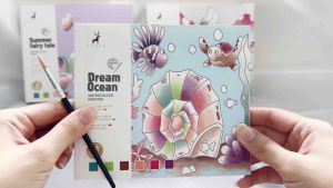 [SG Stock] Kids Water Paint Book with paint brush/water paint coloring book/Doodling Book for Kid DIY Craft