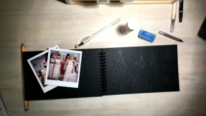 Scrapbook Album Vintage Foto Journal Diary isi 20 pcs 3 varian warna blackcraftblue