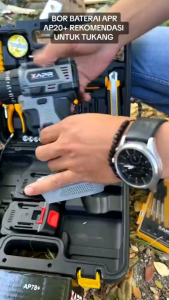 JHTeknik APR AP20+ Mesin Bor Cordless Batrai Brushless 13mm/Bor Baterai 13mm 88V Untuk MetalBetonBesiBaja Ringan APR AP20 + 100% ORIGINAL