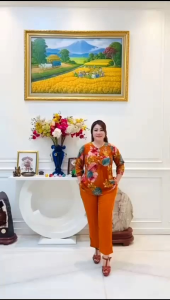 Stelan Natal Imlek Tahun Baru Premium Best Seller Teebaru Import Wanita Motif Bunga Kekinian Terbaru 2024