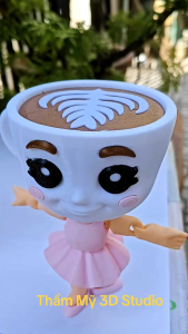 Mô hình 3d-nhân vật ballerina capuchina