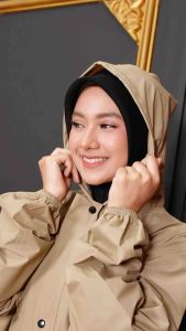 JAS HUJAN GAMIS SYAR’I WANITA MUSLIMAH Terbaru Waterproof