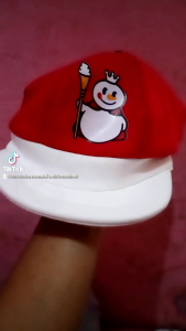 Topi anak dan bayi motif apolo lucu edisi natal dan tahun baru