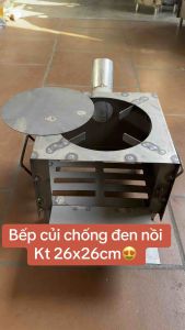 Bếp củi chống đen nồi kt 26x26cm