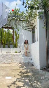 Cutieland - Đầm tơ viền xanh đậu