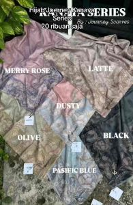 Hijab Segiempat Journey Jorney Denada Kanaya Series Terbaru Bahan Voal Lasercut Premium / Jilbab Jurney jorney Terbaru Series