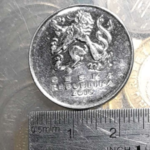 Koin Czech Koleksi kuno 5 Koruna Tahun 2013 BEKAS