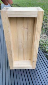 กล่องไม้ BOX กว้าง 15 ยาว 30 ลึก 6 cm วางสารพัด ลวดลายธรรมชาติ (ไม้สนเกรดAไม่ลงสี)