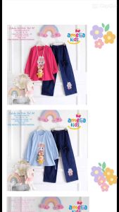 [[ New Arrival ]] FREE GIFT Labubu Set Kids Vol 41 42 43 44 by Amelia Setelan Baju Anak Model Terbaru motif Labubu Oneset Labubu Viral Setcel Anak Kaos dan Celana Jeans Baju Labubu Anak Usia 3 sampai 12 Tahun