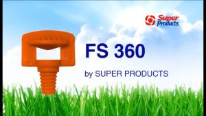 แพค100ตัว สเปรย์ 360 องศา รุ่น FS360 สีส้ม หัวฉีด 90-110 ลิตร/ชม สปริงเกอร์ ปริมานน้ำ