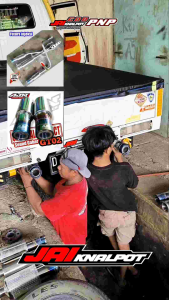 Futura knalpot racing header 432 resonator knalpot racing suara harley