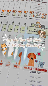 WHOLESALE PETS VACCINATION RECORD BOOKLET HEALTH RECORD FOR DOG AND CAT DEWORMING TICK AND FLEA THICK PAPERS A6 SIZE